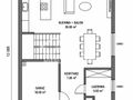 Dom 135 m², Warzymice, Turkusowa - zdjęcie 4