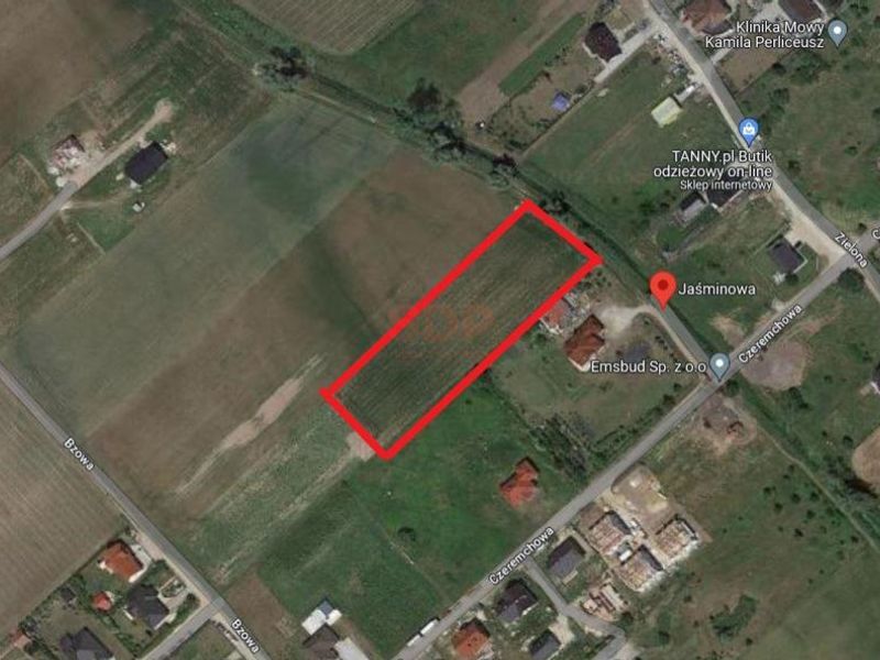 Działka budowlana 3818 m², Siechnice, Jaśminowa - ID: 15107445