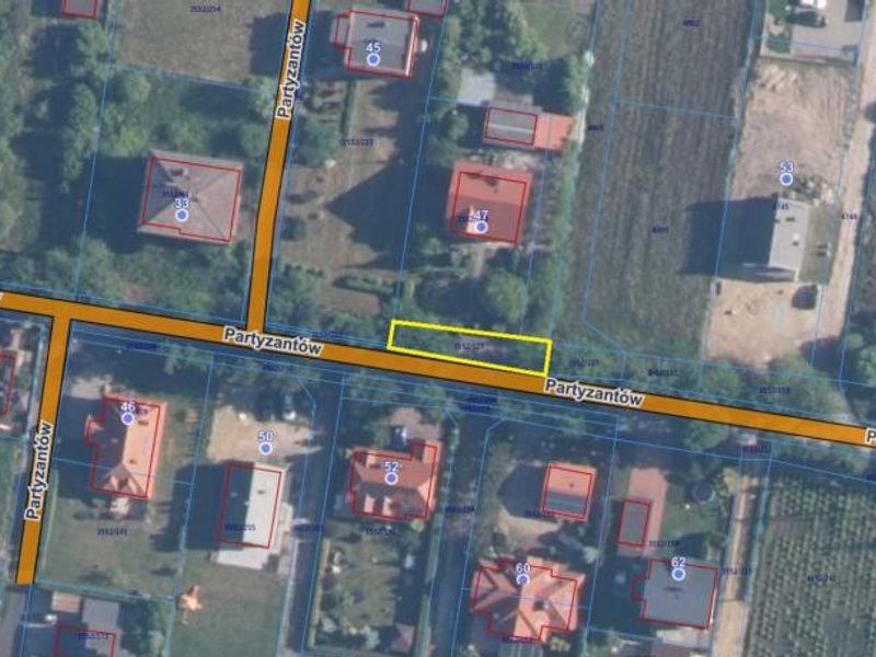 Działka inwestycyjna 217&nbsp;m², Brzeszcze, Partyzantów - ID: 15725380