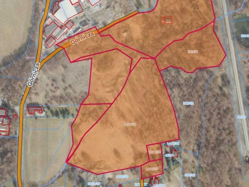 Działka inwestycyjna 6,01&nbsp;ha, Gaszowice, Górnicza - ID: 15730352