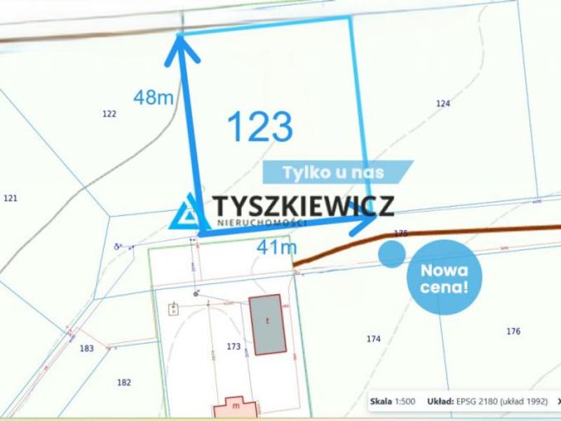 Zajączkowo Działka mieszkaniowo-usługowa 1966 m² - ID: 15797815