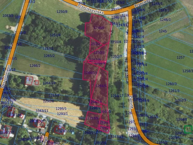 Działka inwestycyjna 5339&nbsp;m², Brzeszcze, Przecieszyńska - ID: 15827819