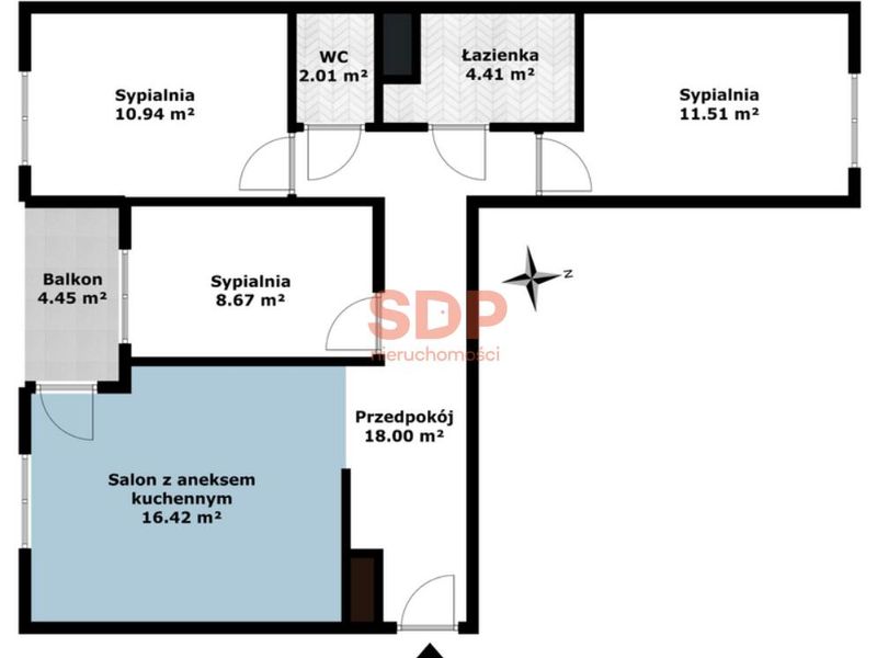 Mieszkanie 68 m², Zabrodzie, Zabrodzie - ID: 15919056