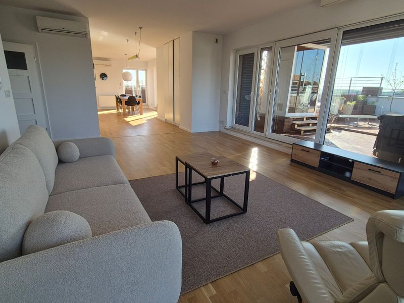 Unikatowy apartament 136m z ogromnym tarasem Perła Katowic 4 pok sauna klima 2 łazienki 2 garaże komórka lokatorska - ID: 15955159