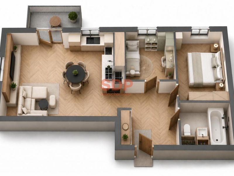Mieszkanie 53 m², Zabrodzie, Zabrodzie - ID: 15955486