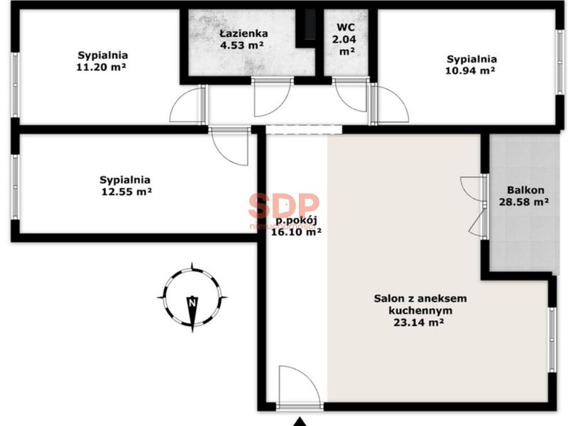 Mieszkanie 80&nbsp;m², Zabrodzie, Zabrodzie - ID: 15956940