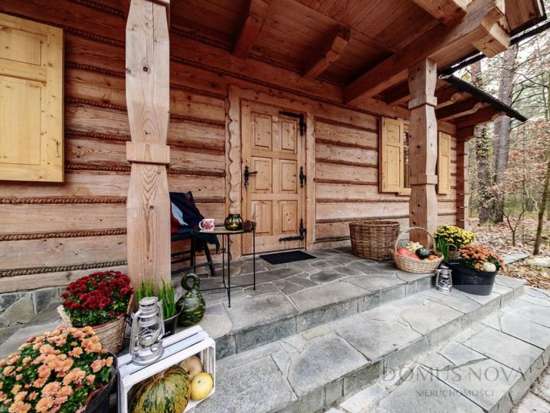 Dom z bala w stylu góralskim - działka 1,5 ha - ID: 15961920