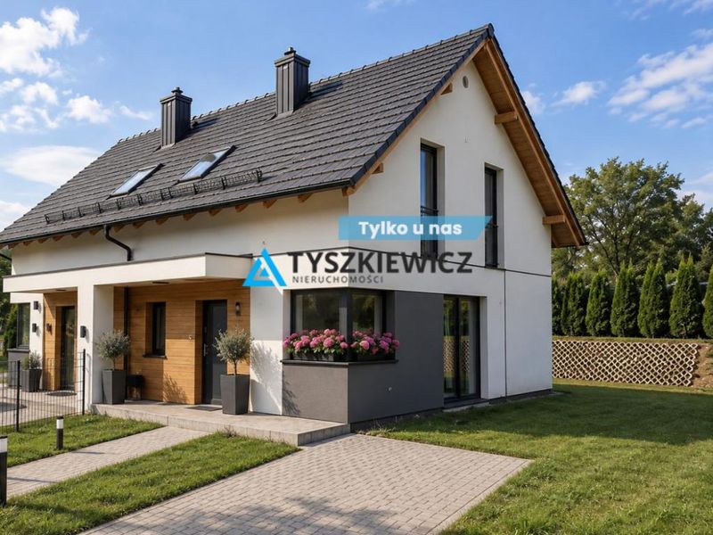 Nowy bliźniak w Leśniewie. Gotowy do zamieszkania. - ID: 15969158