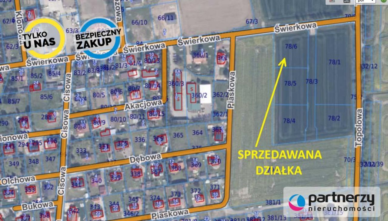 Działka na sprzedaż, Koszwały
