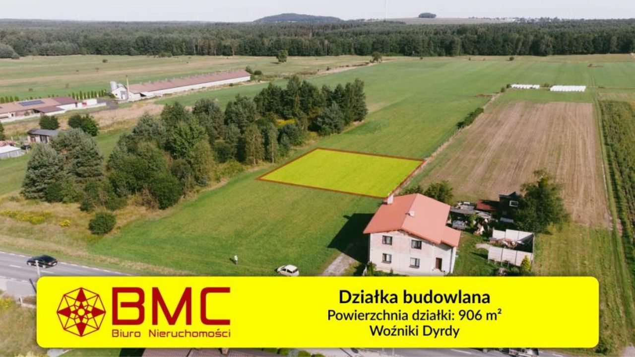 Działka na sprzedaż, Woźniki, Dyrdy