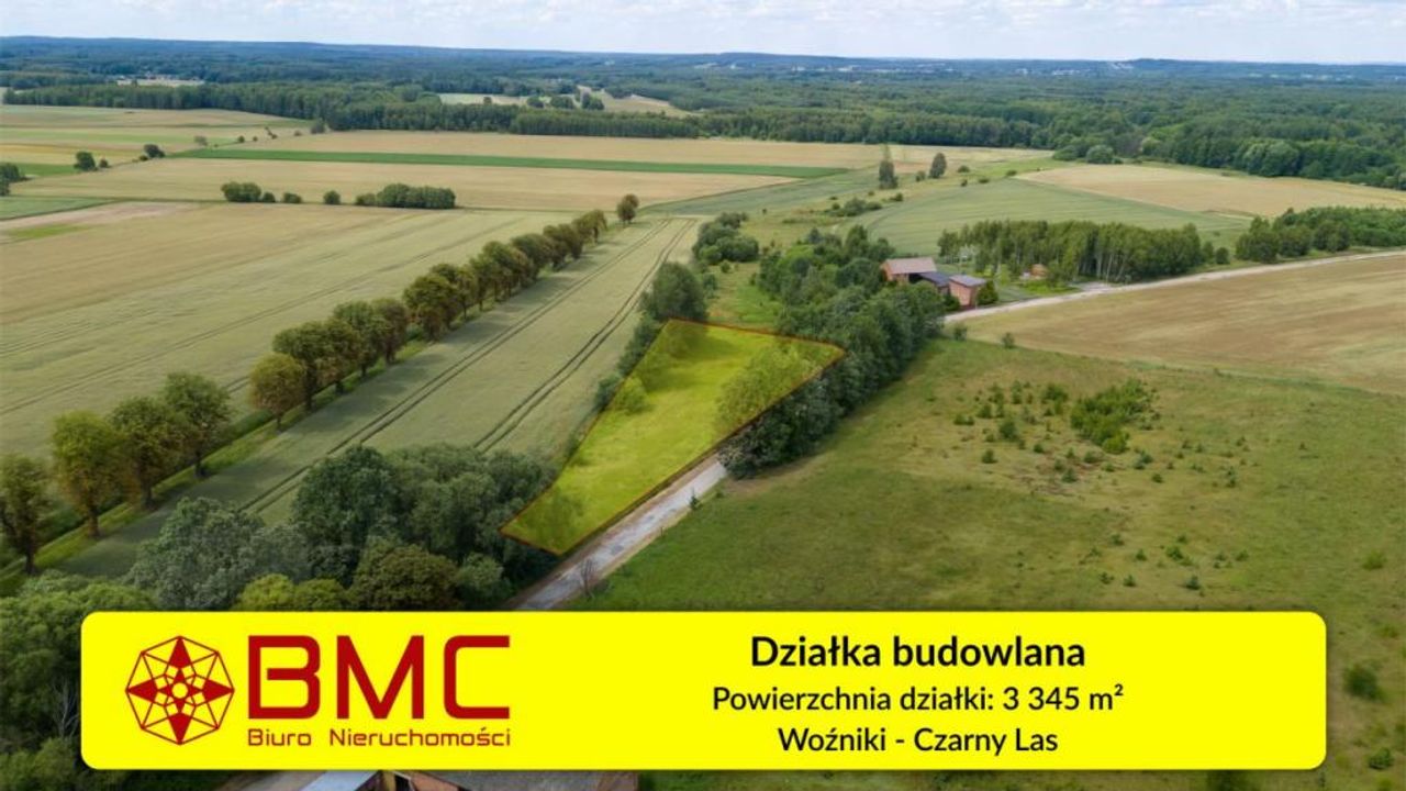 Działka na sprzedaż, Woźniki, Czarny las