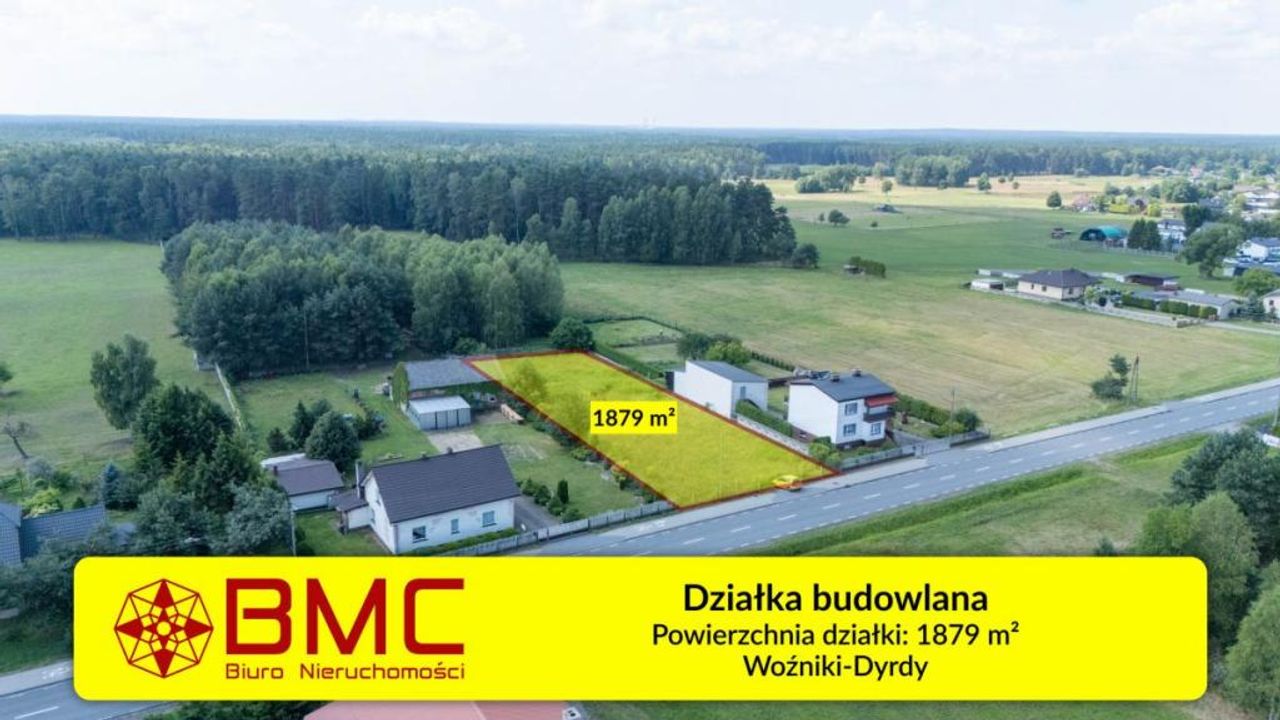Działka na sprzedaż, Woźniki, Dyrdy