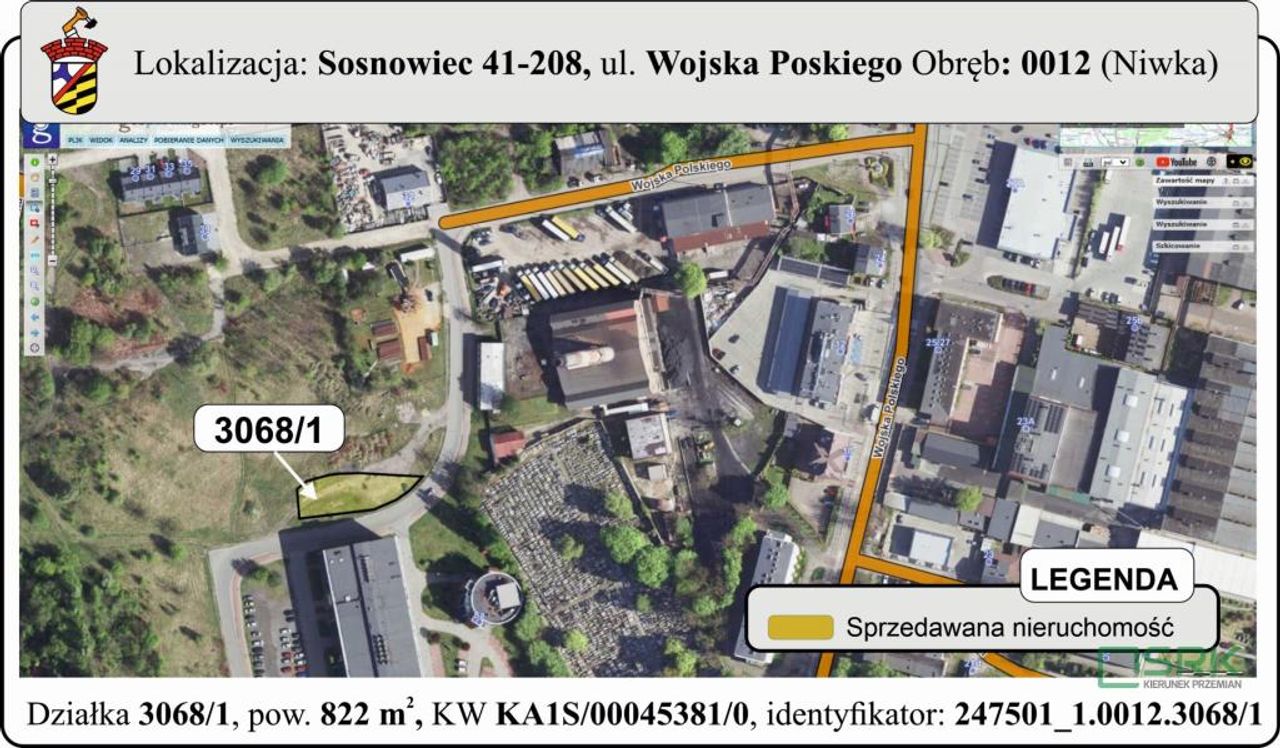 Działka na sprzedaż, Sosnowiec, Niwka