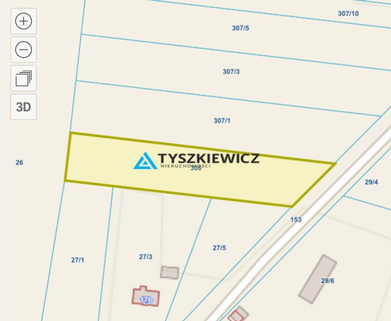 Działka na sprzedaż, Sąborze