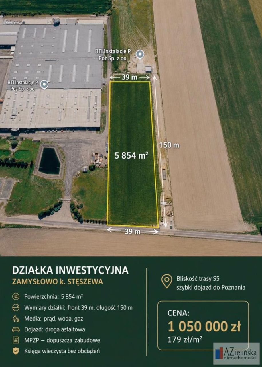 Działka na sprzedaż, Zamysłowo