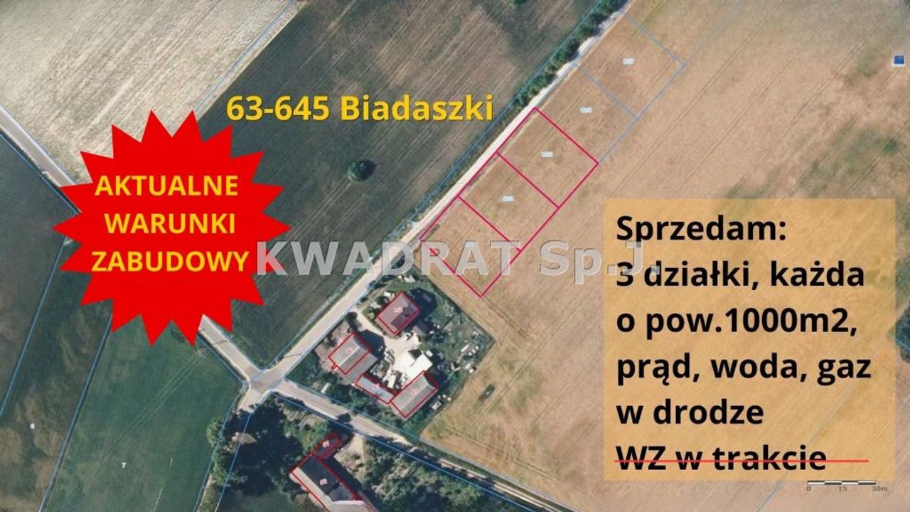 Działka na sprzedaż, Biadaszki