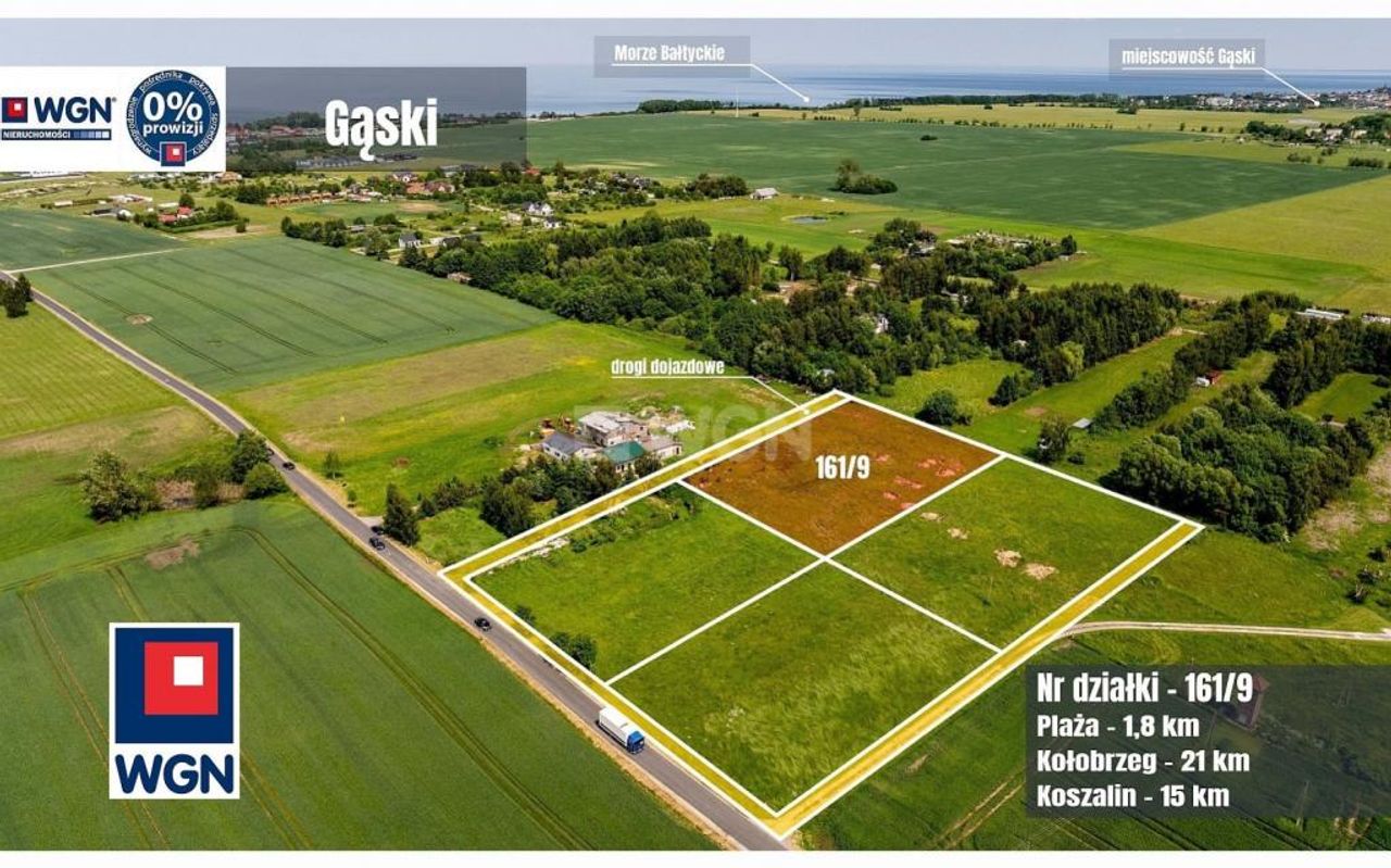 Działka na sprzedaż, Gąski