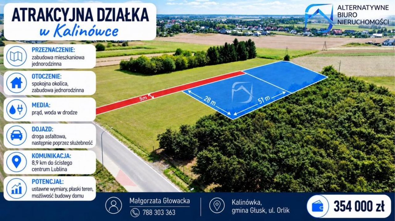 Działka na sprzedaż, Kalinówka